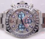 Replica Rolex Daytona Diamond Dial Ice blue Watch 